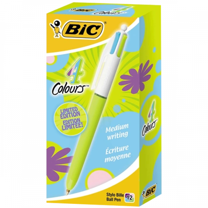 Bic Tükenmez Kalem Fonksiyonlu Fun 1.0 MM 4 Renk 887777