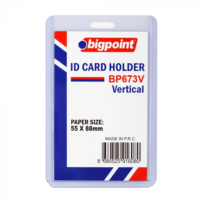 Bigpoint Kart Kabı Dikey Sert Pvc 55x88mm BP673V