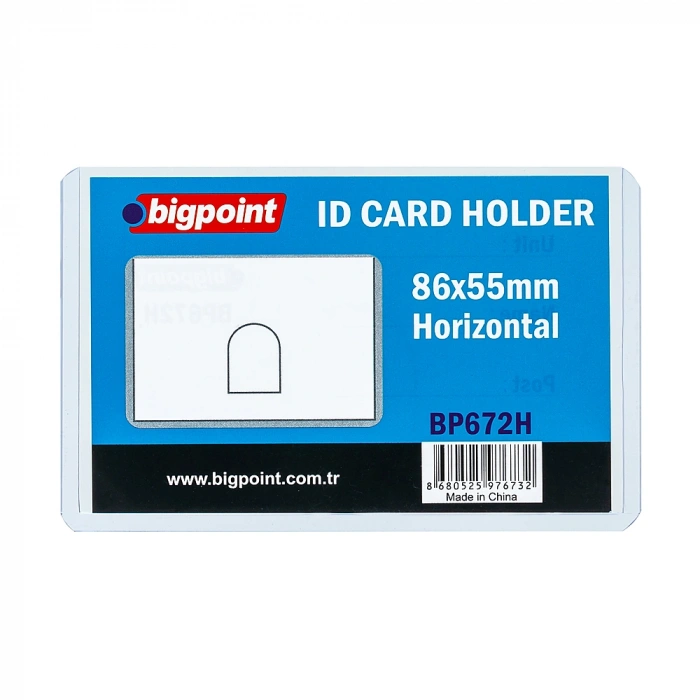 Bigpoint Kart Kabı Kimlik Sürücü Sert Pvc 86x55mm BP672H