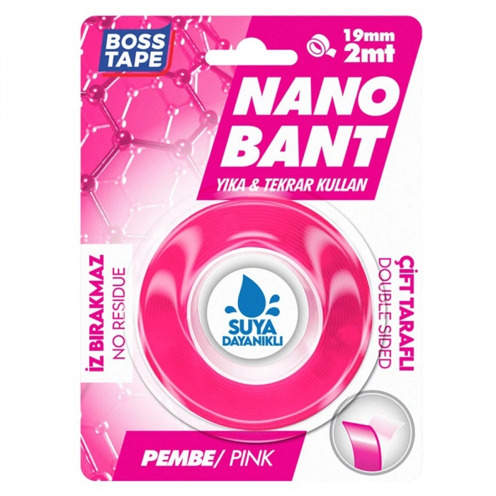 Boss Tape Yeni Pembe Nano Bant Magic Tape Bt-01033