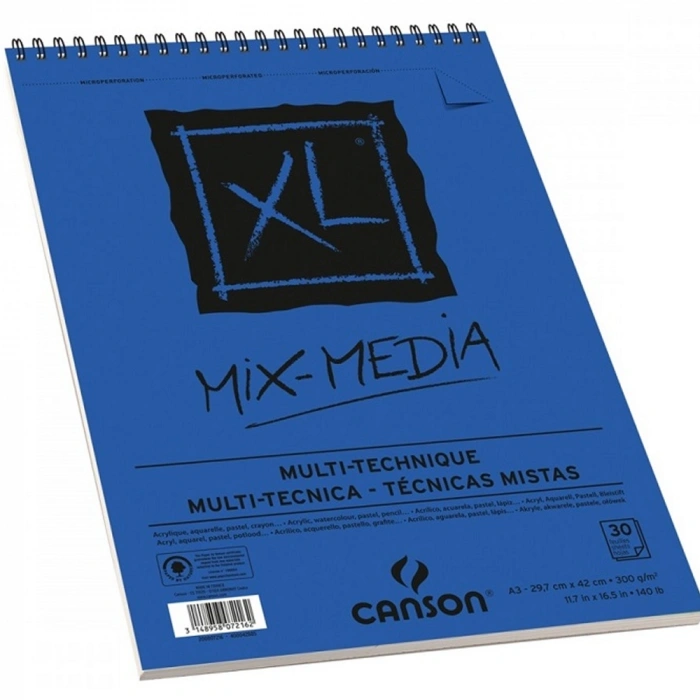 Canson Çok Amaçlı Çizim Defteri Spp CanXL Mix Media 30S A3 300 GR