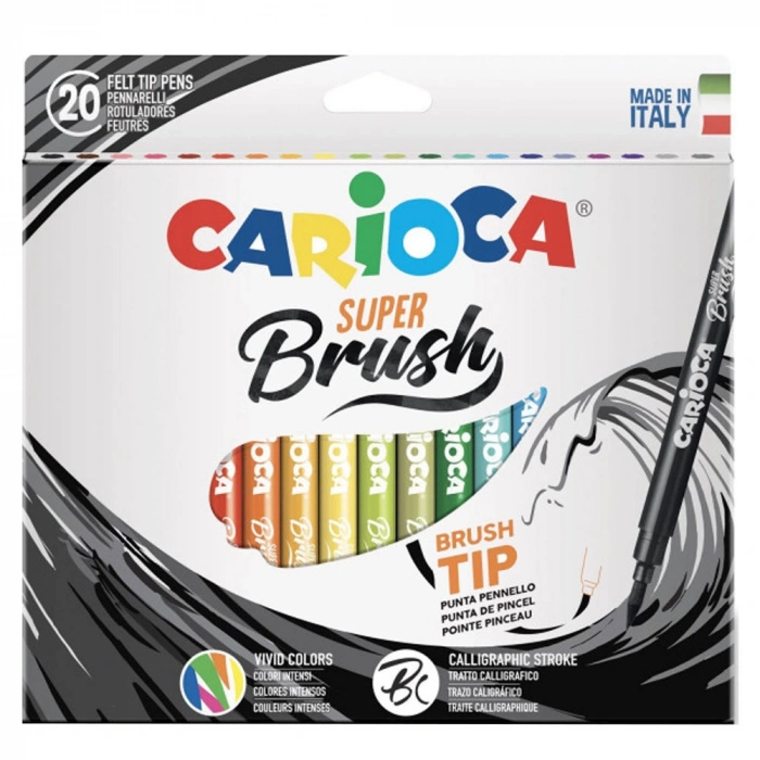 Carioca Süper Brush Keçeli Boya Kalemi 20 Li