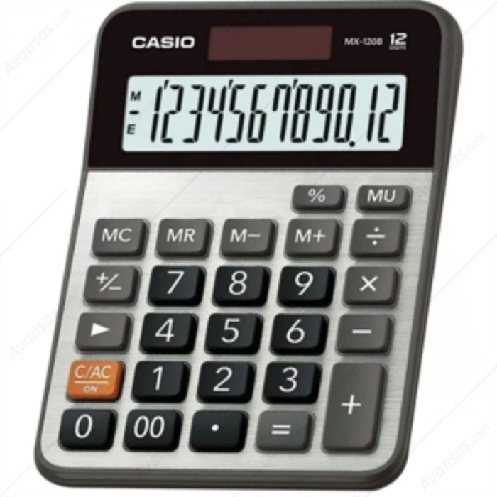 Casio Hesap Makinesi Masaüstü 12 Hane MX-120B