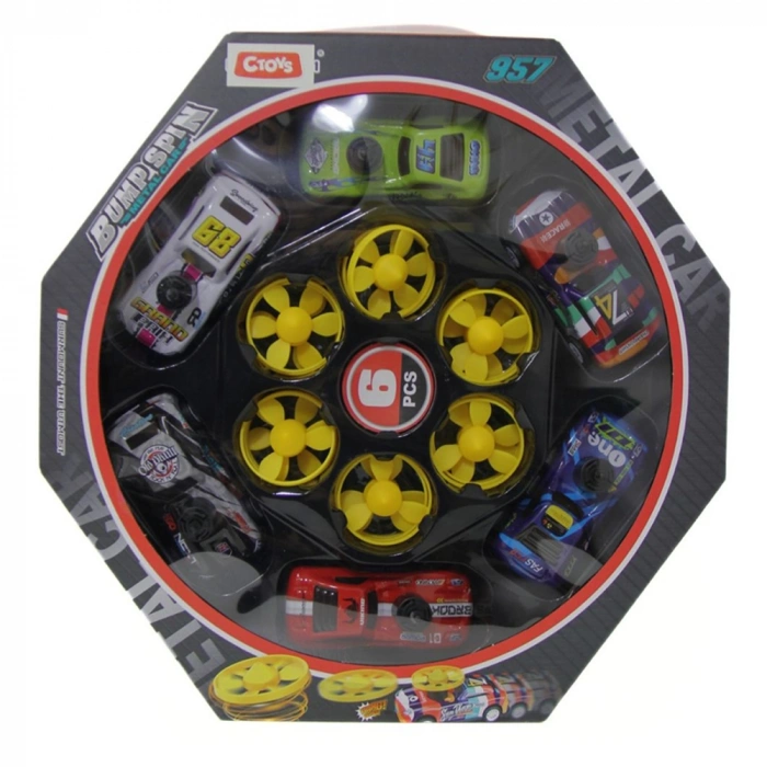 Ctoy Oyuncak Çek Bırak Pervaneli Yarış Arabası Çantalı Set CTOY-KZ957-062