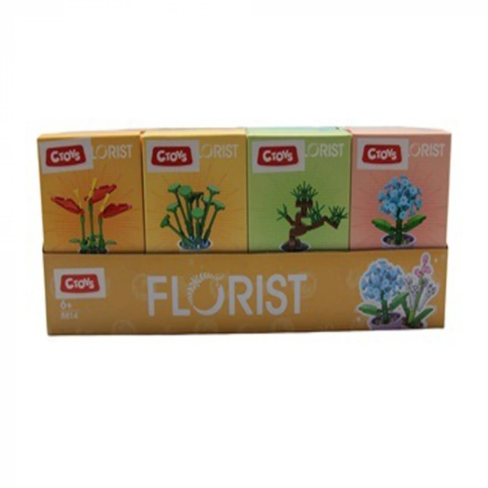Ctoy Oyuncak Çiçek Bloklar 12 Li Std Ctoy-8814