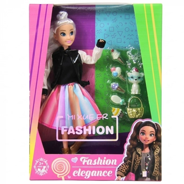 Ctoy Oyuncak Moda Aksesuarlı Oyuncak Bebek 11.5 Inch Ctoy-8671-10