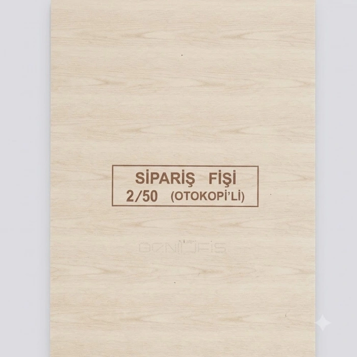 Dilman Sipariş Fişi 2-50 2N Otokopili 4206