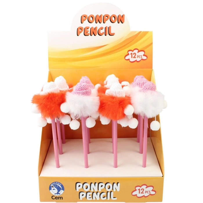 Dolphin Kurşun Kalem Ponponlu Dlp-Wp-801