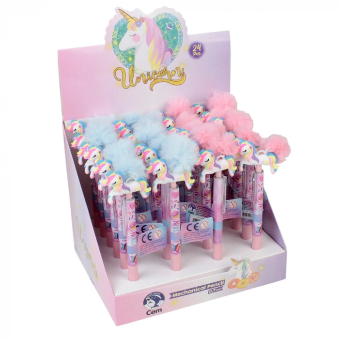 Dolphin Versatil Kalem Unicorn Ponpon Dlp-Cf-7638