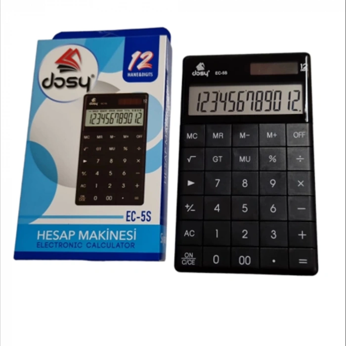Dosy Hesap Makinesi Orta Boy Siyah EC-5S