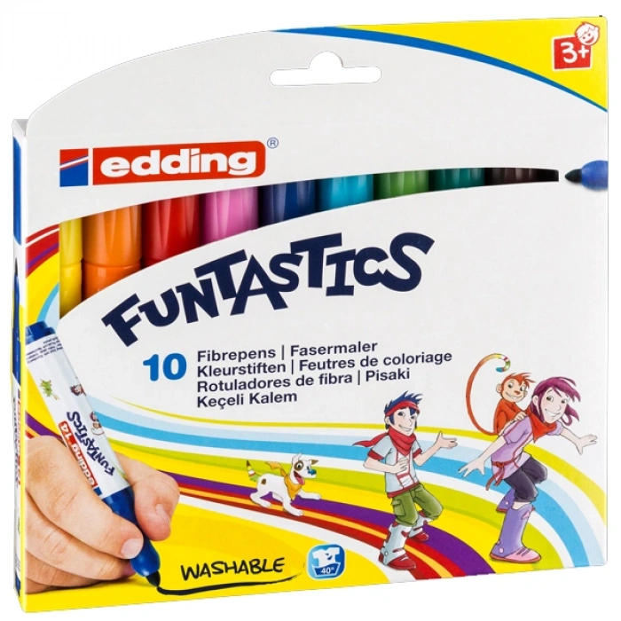Edding Keçeli Kalem Kalın Funtastics 10 LU Set ED14K1099