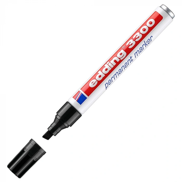 Edding Markör Permanent Kesik Uçlu 1-5 MM Siyah 3300