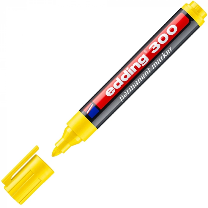 Edding Markör Permanent Yuvarlak Uçlu 1.5-3 MM Sarı 300