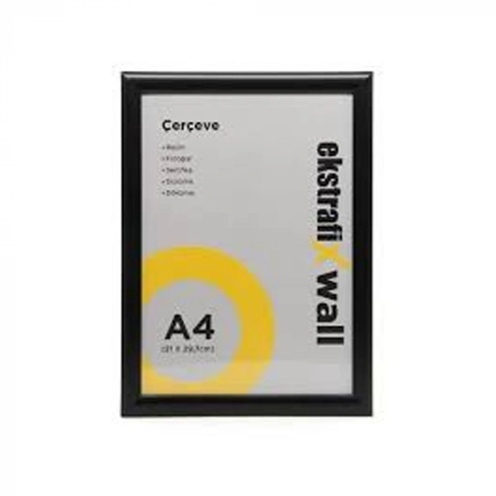 Ekstrafix Çerçeve A4 22 Li Siyah Fix-çs01