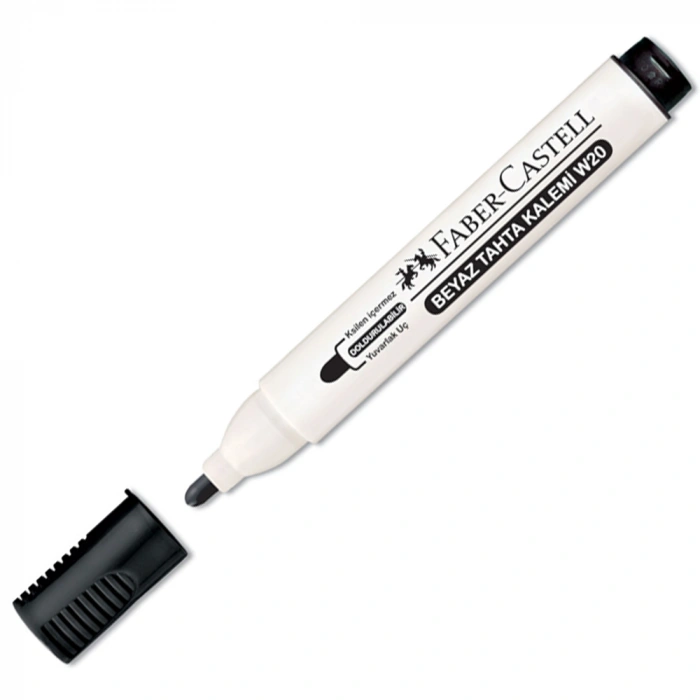 Faber-Castell Beyaz Tahta Kalemi W20 Siyah 10 Lu