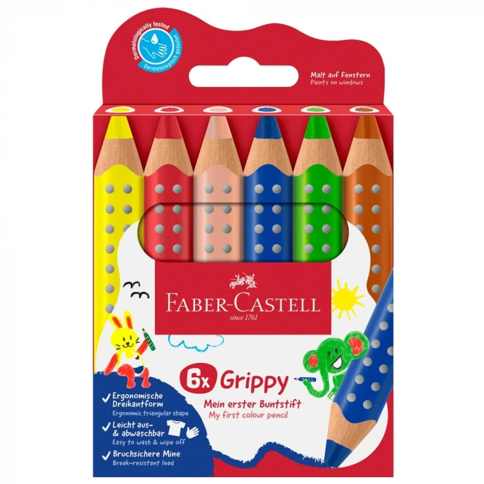 Faber-Castell Boya Kalemi Grippy 6X 5171110630000