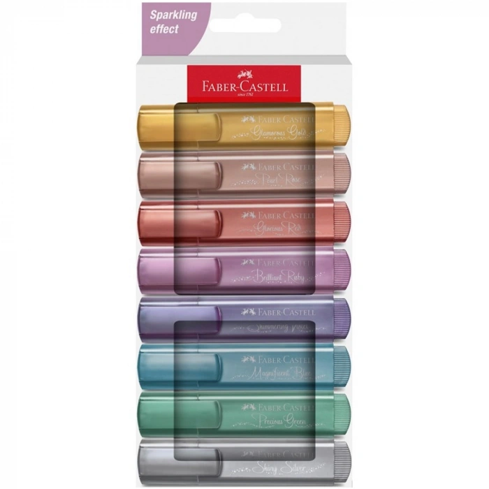 Faber-Castell Fosforlu K 46, Metalik 8x 2024 5030254678