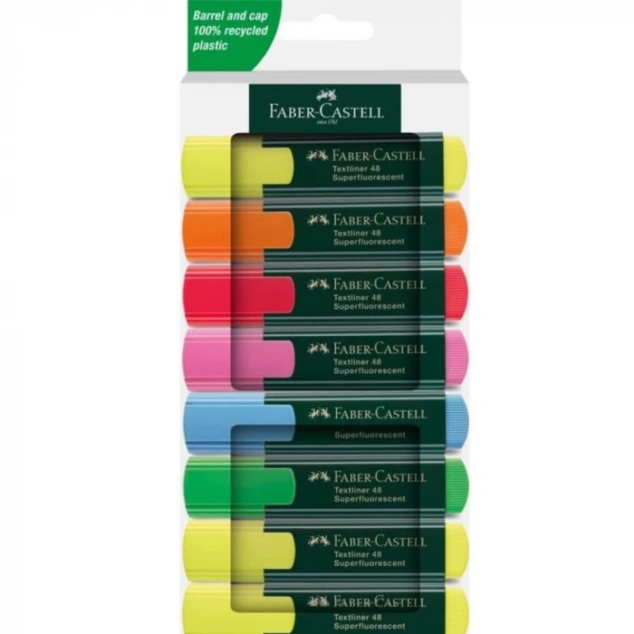 Faber-Castell Fosforlu Kalem 8 Lİ 48