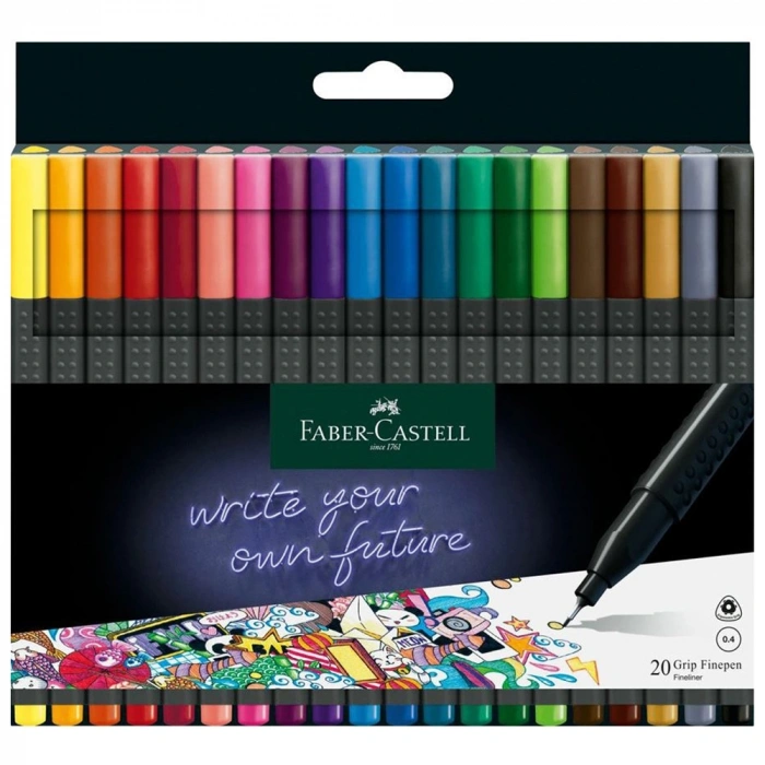 Faber-Castell Grip Finepen 0,4 Mm 20 li 151620