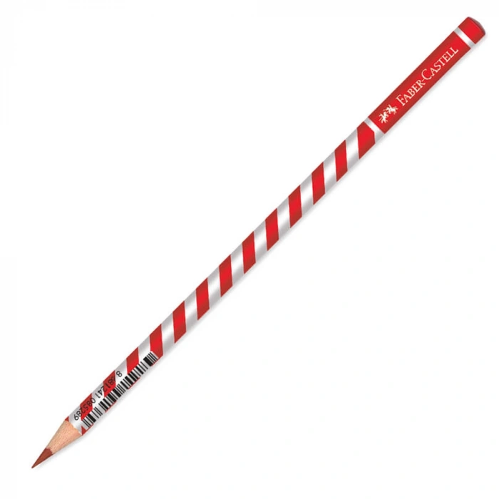 Faber-Castell Kurşun Kalem Başlık Candyroll Kırmızı 12 Lİ 1131490011