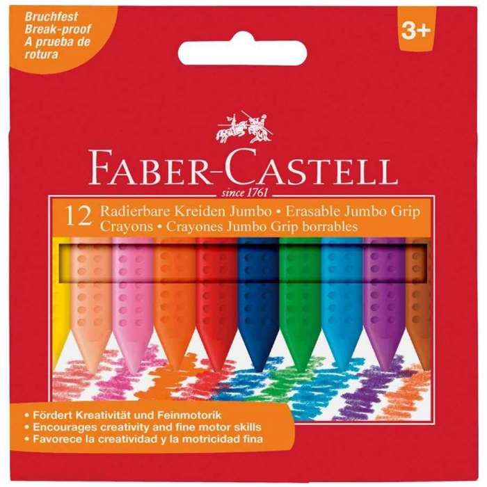 Faber-Castell Mum Boya Grip Jumbo 12 Renk 5281 122540