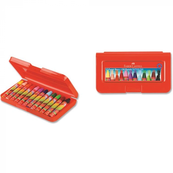 Faber-Castell Pastel Boya 12 Renk Plastik Kutu 5281 125112