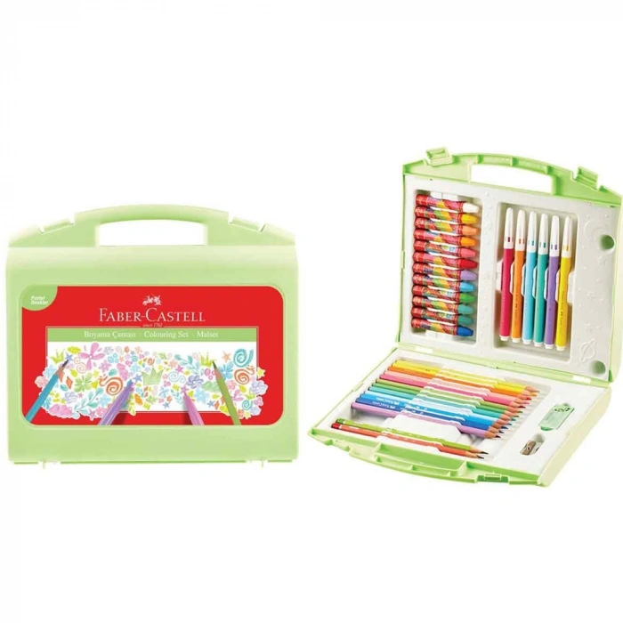 Faber-Castell Pastel Renkler Boyama Çantası Pastel Renkler 34 Parça