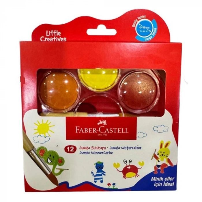 Faber-Castell Sulu Boya Little Creatives Jumbo 12 Li