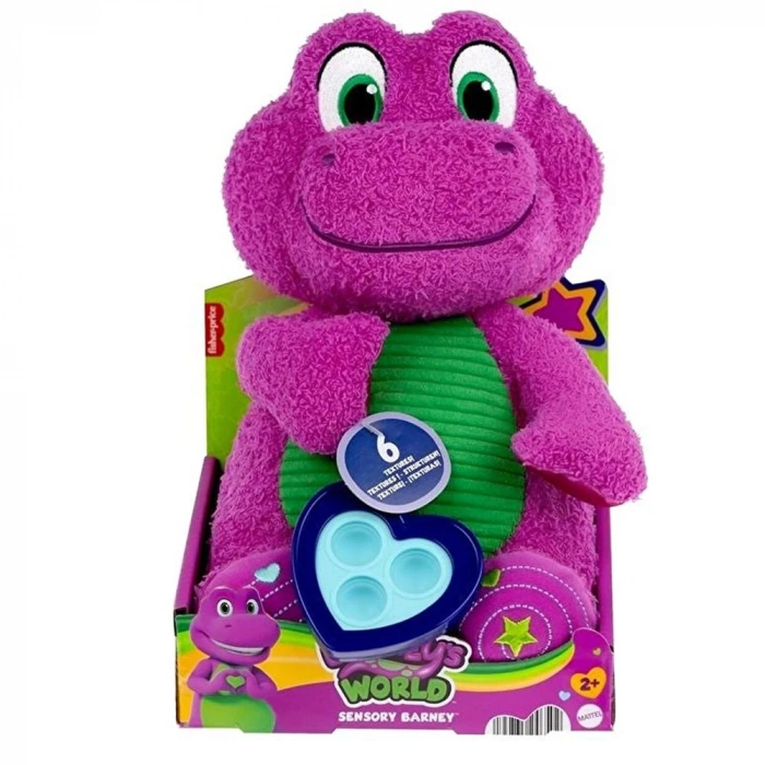 Fisher Price Barney Sensory Plush (barney) Mtl-hyg