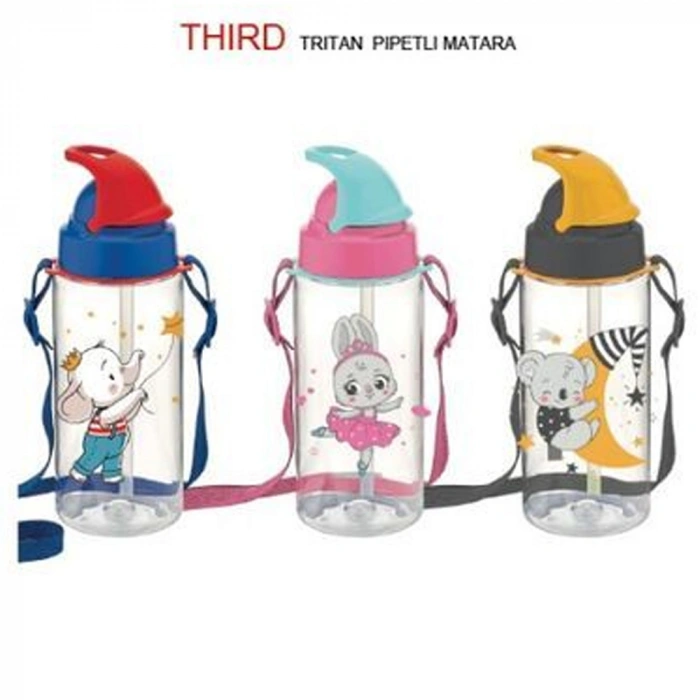 Gıpta Matara Thırd Tritan Desenli Pipetli 500 CC K7511