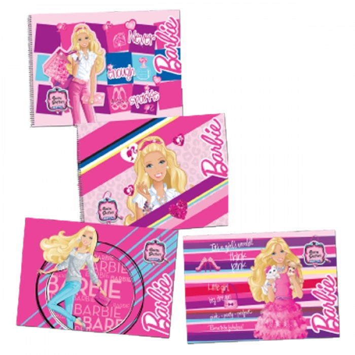 Gıpta Resim Defteri Spiralli 15 YP 17x24 Barbie 5454