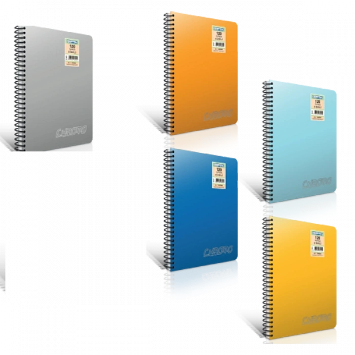 Gıpta Spiralli Defter Chromo Plastik Kapak Kareli 80 YP A4 1338