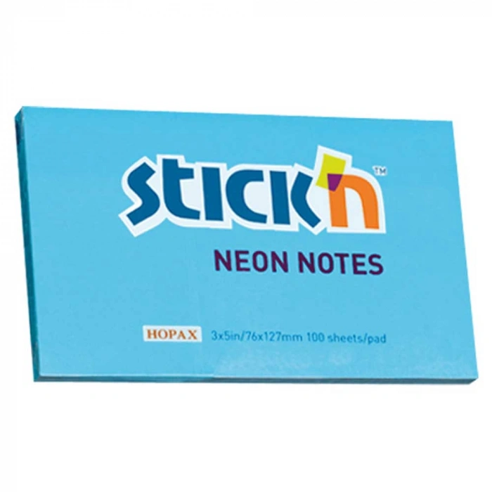 Gıpta Stickn Not Kağ. Neon Mavi 76x127 MM 100 Y