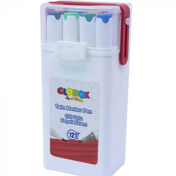 Globox Keçeli Kalem Çift Uçlu 12 Li 2908