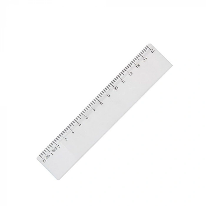 Hatas Geniş Plastik Büro Cetveli 15 Cm 00140