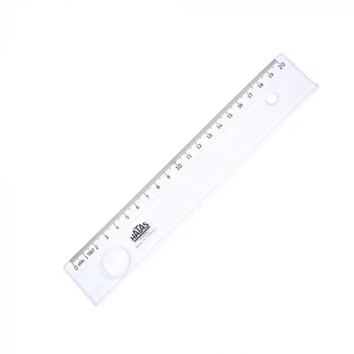 Hatas Mercekli Geniş Büro Cetveli 20 Cm 00151