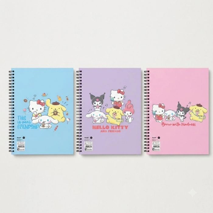 Hello Kitty And Friends Spiralli Resim Defteri 17x25 15 YP 300115-13