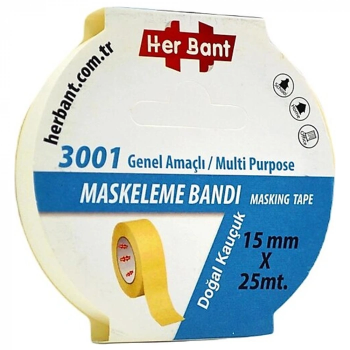 Her Bant Krepe (Maskeleme) Bandı 15 MMx25 Mt 3001