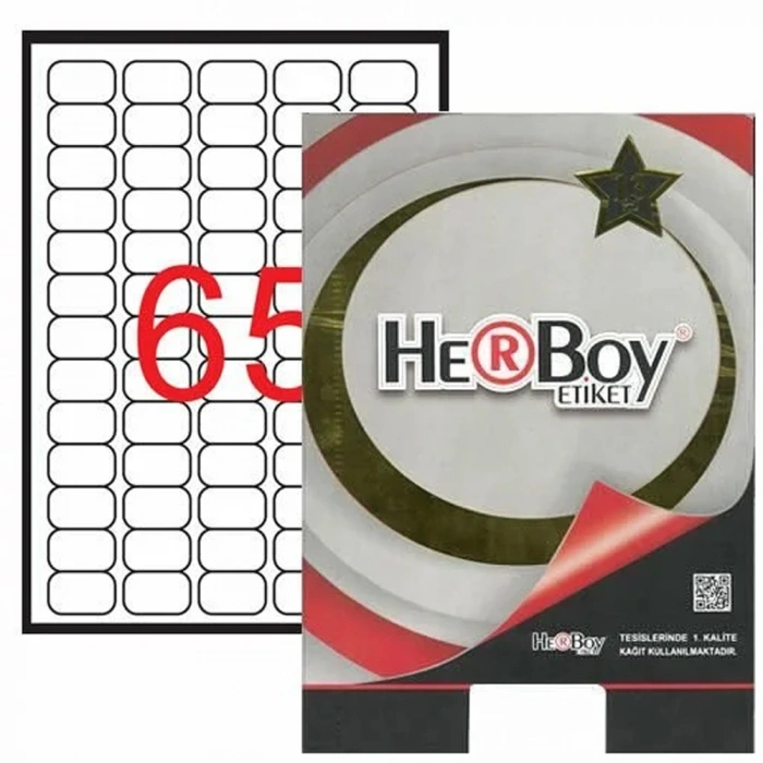 Herboy Lazer Etiket 100 YP 38.1x21.2 Lazer-Copy-Inkjet HB-1065