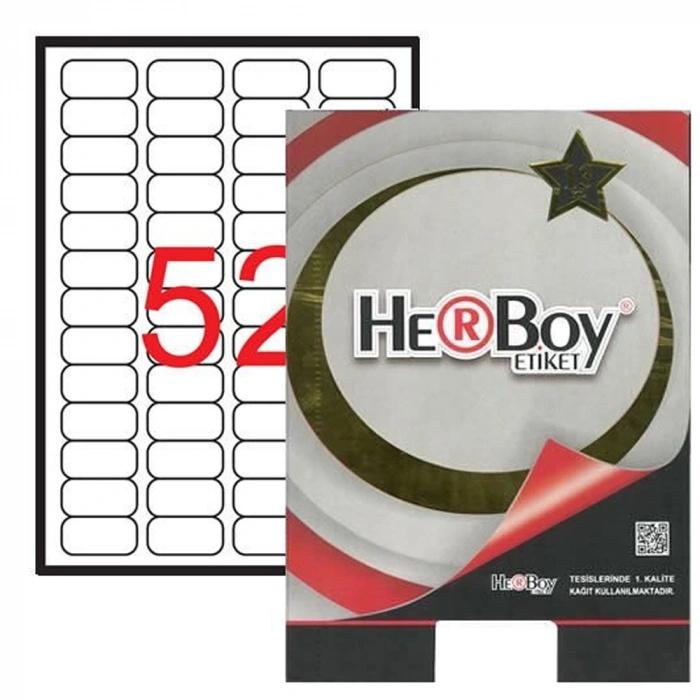 Herboy Lazer Etiket 100 YP 46.4x21.2 Lazer-Copy-Inkjet HB-1052