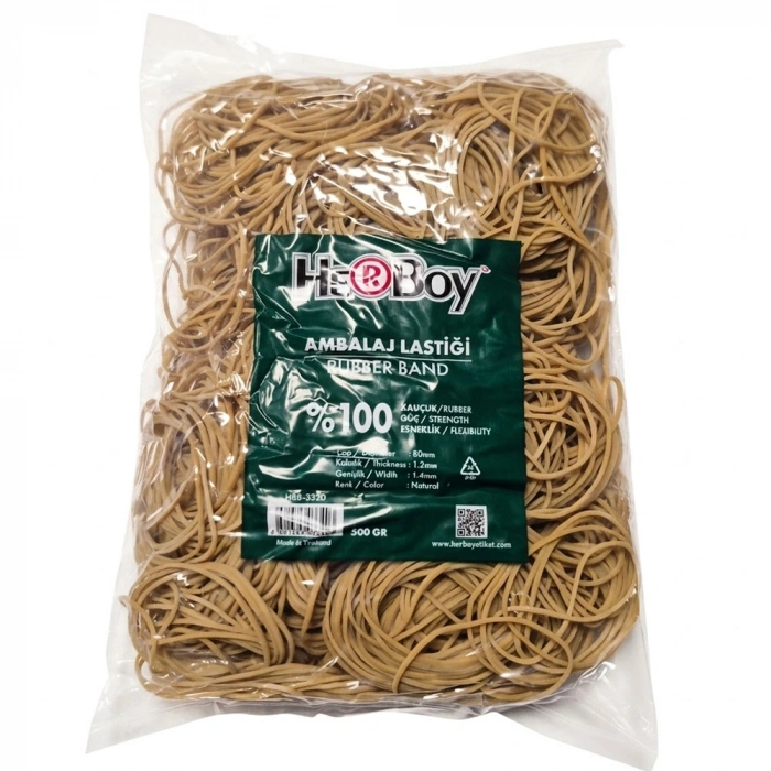 Herboy Midi Ambalaj Lastiği %100 Kauçuk 500 Gr Poşet 3320
