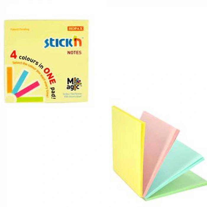 Hopax Stickn 76x76 Magic Pastel Notes 100 YP