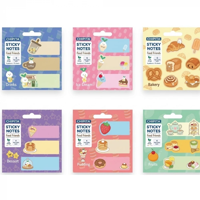 Hopax Stickn Yapışkanlı Not-Delight Notes 20 YP 3 Parça 48 Li Stand K0133