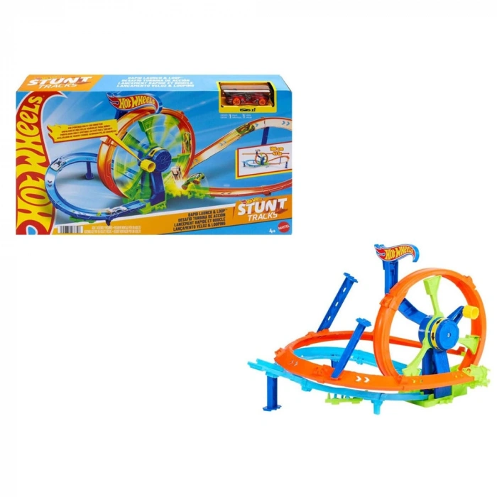 Hot Wheels Hızlı Fırlatma Ve Döngü Parkuru Oyun Seti
