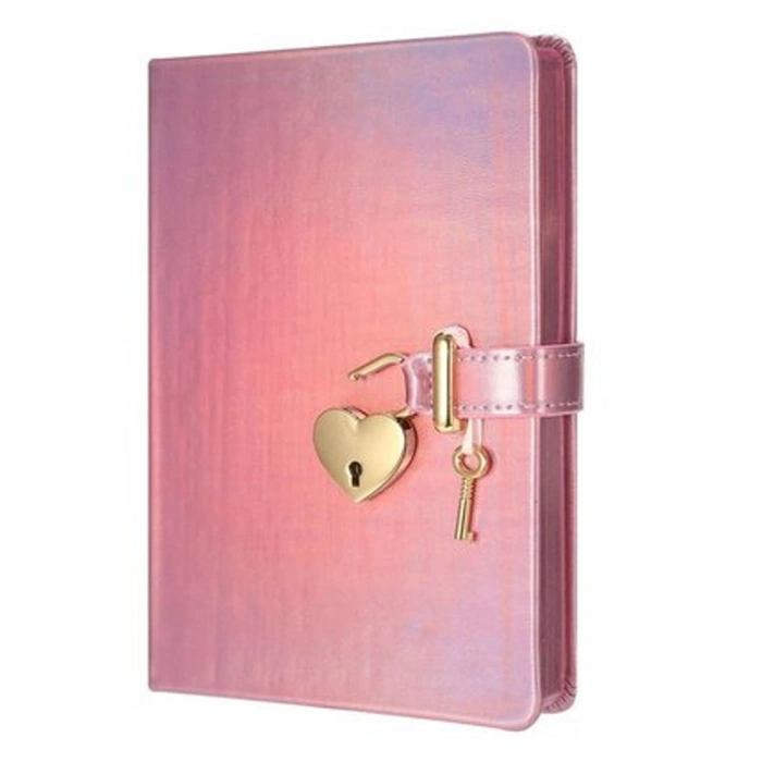 Hush Hush Kilitli Metalik Defter Kutulu 80 G .160 Yp Çiz.Lila