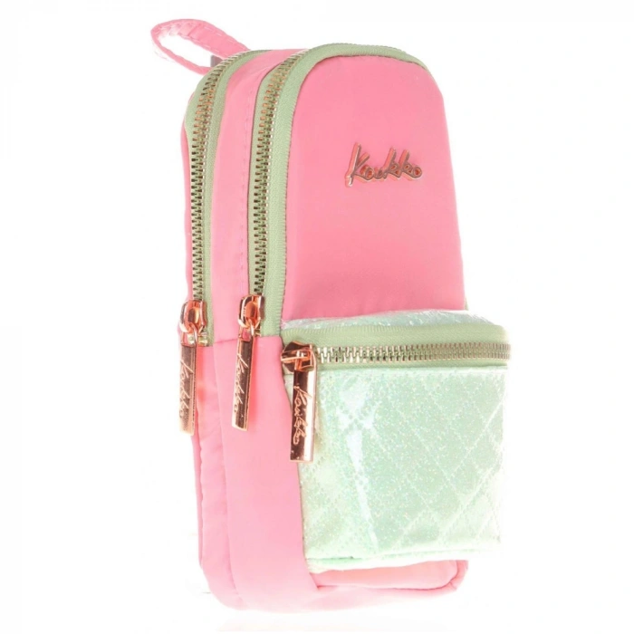 Kaukko Kalem Çantası Bright Junior Bag Kapitone-Rose K2466