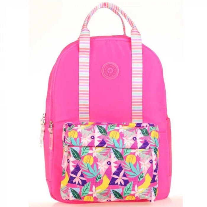 Kaukko Sırt Çantası Double Stripe Pink K1762