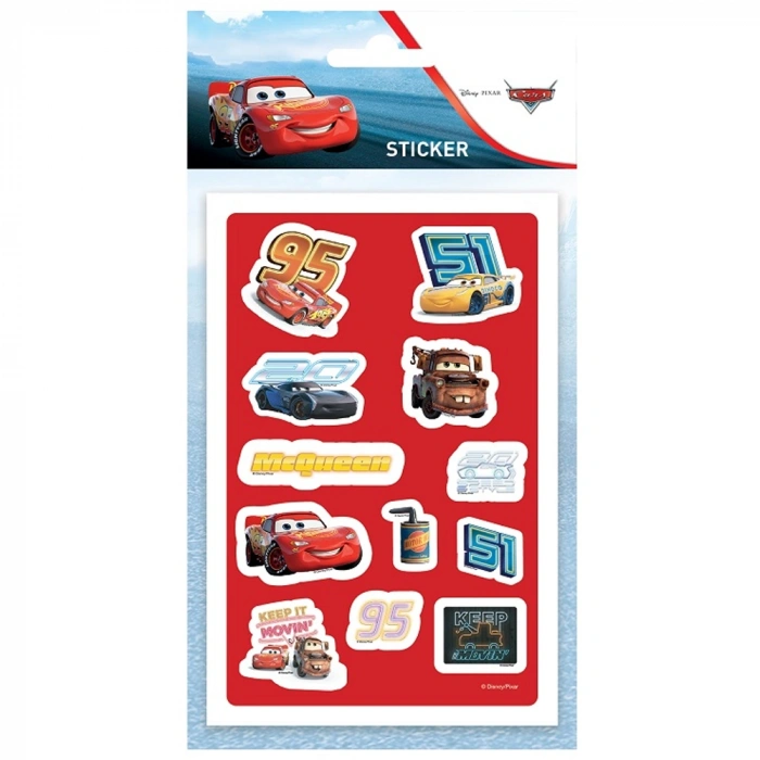 Keskin Color Cars Puffy Sticker Orta Boy