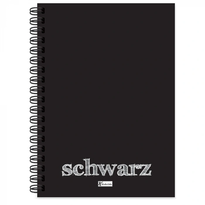Keskin Color Defter Plastik Kapak Spiralli Schwarz A6 40 YP 350560-99