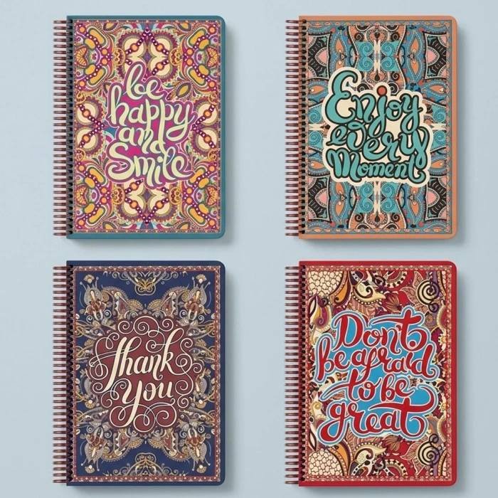 Keskin Color Defter Spiralli S.Kapak Wallart 17x24 100 YP Kareli
